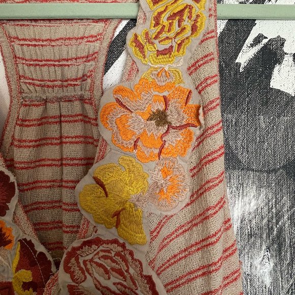 NWT Free People | Floral Applique Frida Tank | Racerback | XS | Extra Small - Picture 6 of 10